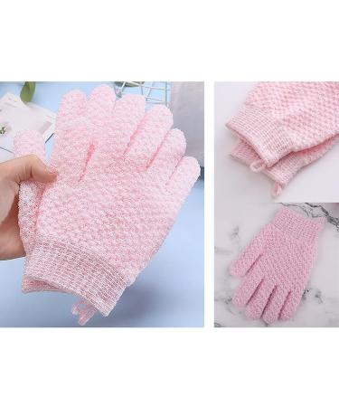 Reusable Soft Exfoliating Bath Gloves - Breathable Double Sided Body Scrubbers (2 Pairs) for Effective Cleansing & Massage - Buy Online on GoSupps.com