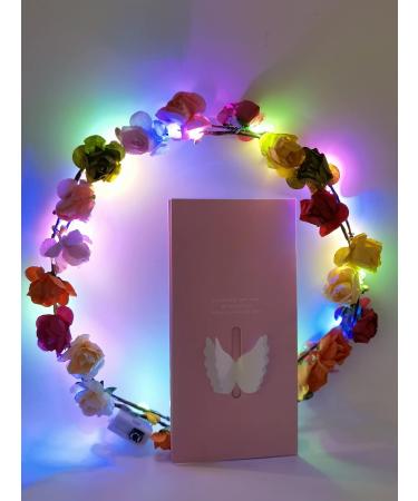 Pengcheng Flower Crown Set - 7 Piece Floral Headdress & Hair Accessories for Women & Girls | Perfect for Birthdays Weddings Festivals & Parties - Buy Online on GoSupps.com