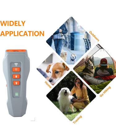 Cilieng Anti Bark Device for Dogs | Ultrasonic Dog Bark Control with 3 Frequency Levels | Rechargeable & Safe for Small to Large Dogs (Gray) - Buy Online on GoSupps.com