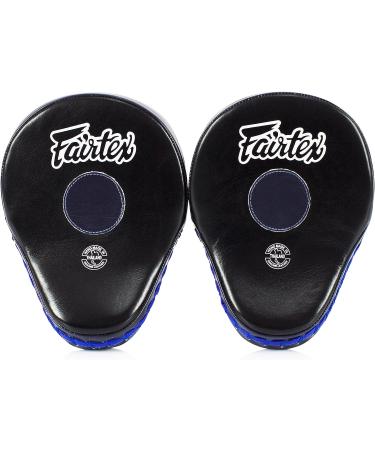 Fairtex FMV9 Contoured Boxing Target Focus Pad Mitts | Black/Blue - Buy Online on GoSupps.com
