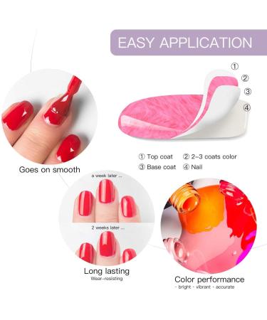 Vishine Transparent Shine Pink Jelly Natural Gel Nail Polish Color UV LED Gel Varnish Long-Lasting Manicure Nail Art 0.5 fl oz - Buy Online on GoSupps.com