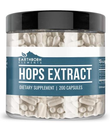Earthborn Elements Magnesium Oxide and Hops Bundle - 200 Capsules Each - Pure, Undiluted, No Additives - Buy Online on GoSupps.com