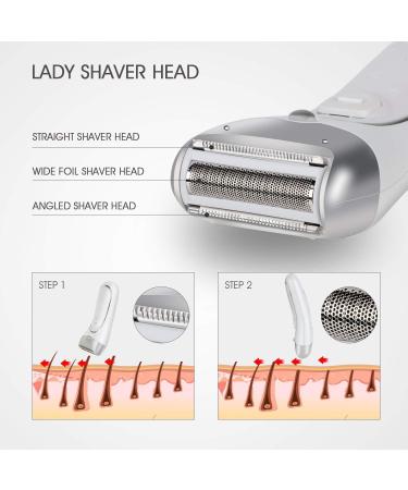 Hangsun 2 in 1 Cordless Epilator and Electric Lady Shaver F230 - Rechargeable Hair Removal Kit - Buy Online on GoSupps.com