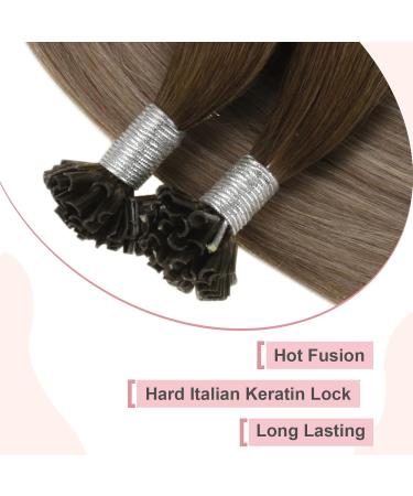 Easyouth Balayage Bonding Extensions - Real Hair 22-Inch Remy Quality #3/8/22 Mix - 50g/50 Pieces for Luxurious Volume - Buy Online on GoSupps.com