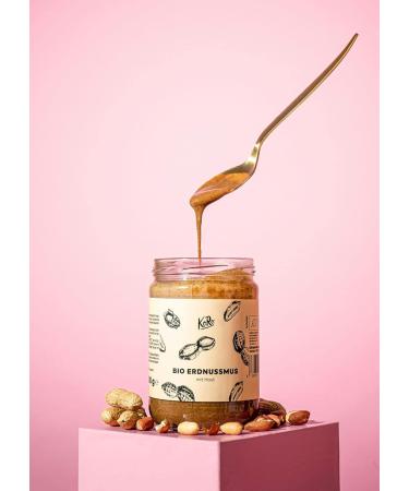 KoRo - Organic Peanut Butter with Skin 500g - Particularly Intense - 100% Roasted Peanuts - No Added Sugar - Buy Online on GoSupps.com