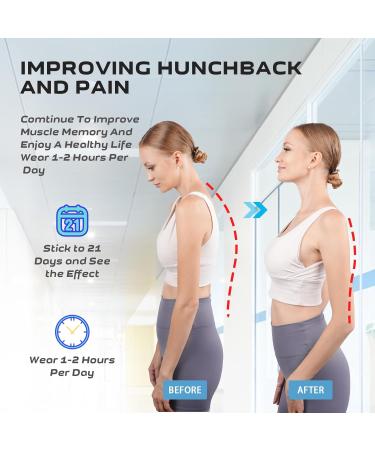 Posture Corrector for Men & Women - Adjustable Back Brace for Lumbar Support & Pain Relief - Size L Black - Buy Online on GoSupps.com