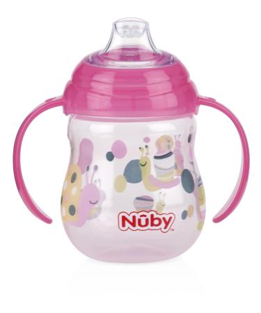 Nuby Designer Series No-Spill Clik-It Grip n' Sip Cup 9oz - Soft Flex Spout - Colors May Vary - Buy Online on GoSupps.com