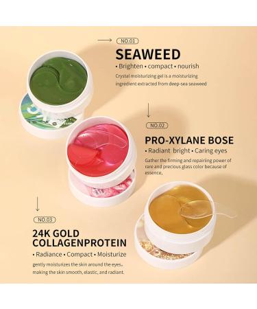 Premium Eye Patches for Dark Circles & Puffiness - Moisturizing Under Eye Masks & Gel Pads | Reduce Wrinkles & Refresh Eyes (Pink - Buy Online on GoSupps.com