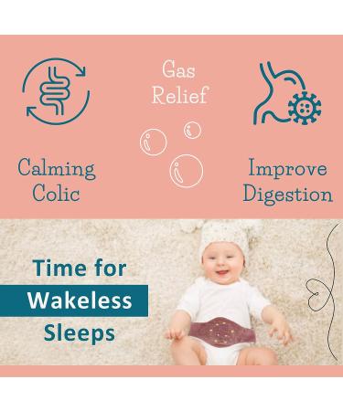 Baby Colic & Gas Relief Wrap - 100% Cherry Seed - Soothing Pink Baby Belt for Natural Calmness - Buy Online on GoSupps.com