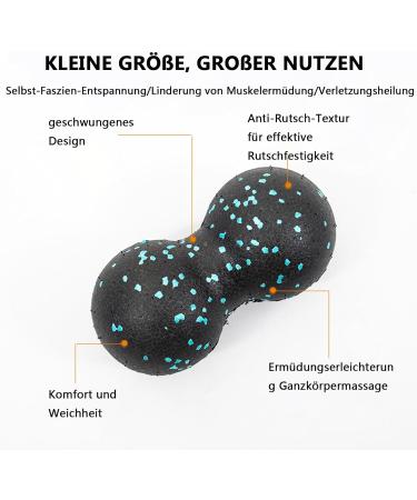 Shulllin 2 Set Fascia Ball Set - Trigger Point Massage Balls for Deep Tissue Relief | Lacrosse Ball for Fascia Training - Buy Online on GoSupps.com