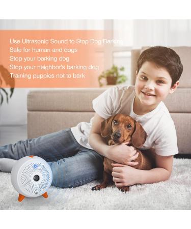 Anti Barking Device Auto Dog Deterrent Devices Stop Dog Barking Ultrasonic Dog Bark Control Anti Bark Device Dogs Stopper Safe Indoor Outdoor Dog Training Tool For Small Puppies Medium Large Dogs White#0102OPLD - Buy Online on GoSupps.com