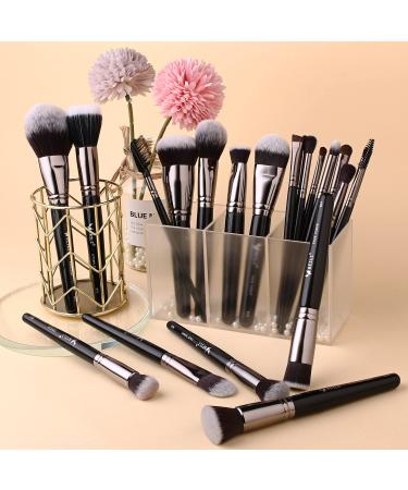 BEILI 40Pcs Professional Synthetic Makeup Brush Set for Foundation Blending Face Powder Blush Eye Shadows - Premium Kabuki Brushes Kit - Buy Online on GoSupps.com