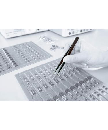 Buy Wiha Professional ESD Precision Tweezers - Stainless Steel Hypoallergenic 130mm | Ideal for Electronics & Precision Work | International Shipping - Buy Online on GoSupps.com