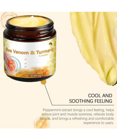 OSFRIAGE Bee Venom Turmeric Joint Cream Professional Bee Venom Joint Gel Bee Venom Joint and Bone Cream for Back Knee Hands Neck Feet -60ML (2PCS) - Buy Online on GoSupps.com