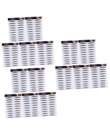 Housoutil 15 Pcs Eyebrow Stickers False Eyebrow Eyebrows Artificial Eyebrow 3d Template Eyebrow Trimming
