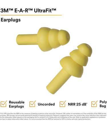3M EAR Ultrafit Earplugs - 100-Pair Pack - Buy Online on GoSupps.com