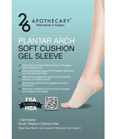Plantar Arch Gel Sleeve for Fasciitis & Flat Feet - One Size Fits All | International Shipping Available - Buy Online on GoSupps.com