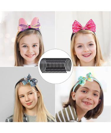 36 Pcs Black Plastic Headbands with Teeth Comb - Thin Hair Bands for Women & Girls - DIY Hair Accessories - Zifengcer Color1 - Buy Online on GoSupps.com