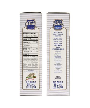 Carnaroli Riso di Molinella 2.2 Lb - Pack of 2 | Premium Italian Rice - Buy Online on GoSupps.com