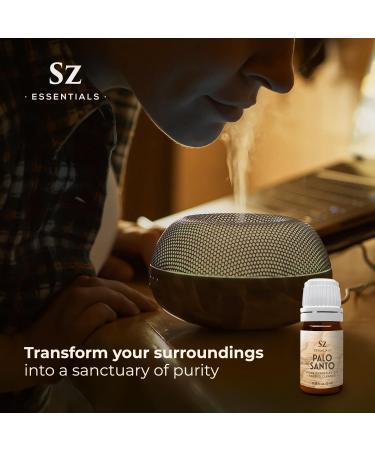 Sz Essentials Palo Santo Essential Oil 100% Pure Ethically Sourced from Peru Sacred Oil for Ritual Use Spiritual Cleansing & Energy Clearing Bursera graveolens Vegan 0.17 fl oz (5mL) - Buy Online on GoSupps.com