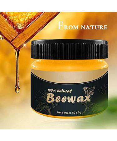 Wood Seasoning Beewax 2Pcs Guitar Mahogany Wax Multipurpose Natural Beeswax Wood Furniture Cleaner and Polish with 2 Rags - Buy Online on GoSupps.com