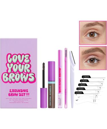  Opilroyn Eyebrow makeup kit eyebrow pencil kit - Waterproof and shatterproof eye makeup - Makeup kit with eyebrow swatch mascara eyebrow cream eyebrow trimmer - Buy Online on GoSupps.com