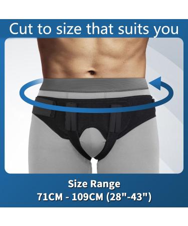 Adjustable Breathable Truss Brace for Groin Hernias | Medical Inguinal Hernia Guard for Men & Women | Pain Relief & Post-Surgery Support with 2 Removable Compression Pads - Buy Online on GoSupps.com