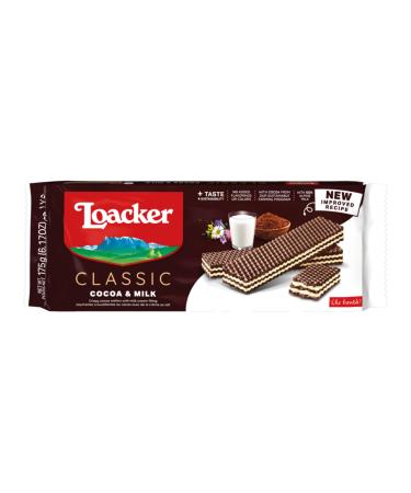 Loacker Loacker Pack of 3 cocoa and milk biscuits 175g