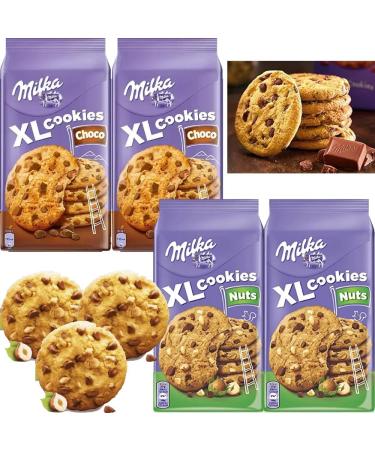 04 x Milka Xl Cookies Choco Hazelnut 184g | VIMIX - Buy Online on GoSupps.com