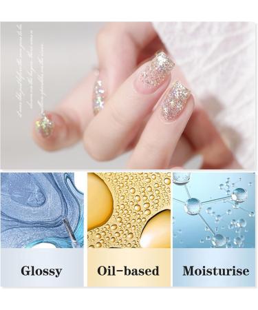 Gel Nail Polish Glitter Sequin Gel Polish UV/LED Soak-Off Gel Nail Varnish Highly Pigmented Shimmer Gel Nail Varnish Long-lasting Nail Glitter for Home Nail Manicure Salon DIY - Buy Online on GoSupps.com