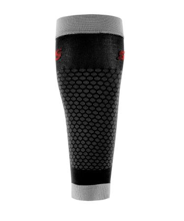 Calf Compression Sleeves for Legs | Shin Splints Relief Socks for Men & Women | Sports Injury Recovery & Pain Relief | Large Black Calf Guards - Buy Online on GoSupps.com