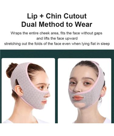 Beauty Face Sculpting Sleeping Mask V Line Shaping Mask Double Chin Reducer Face Lifting Band 2pcs - Buy Online on GoSupps.com