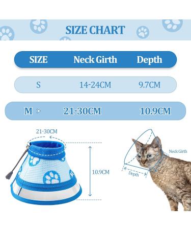 Ohcozzy Adjustable Sore Crane Cat Collar - Transparent Window Breathable Soft Design Anti-Lull Pet Protective Collar (M Gray) - Best for Post-Op Recovery - Buy Online on GoSupps.com