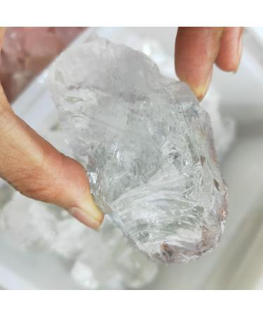 Crystal 1pcs Natural Raw Clear Quartz White Crystal Rock Stone Specimen Restoration of Minerals Home Decoration Can be Used for ningxiao (Size : 50-80g) - Buy Online on GoSupps.com