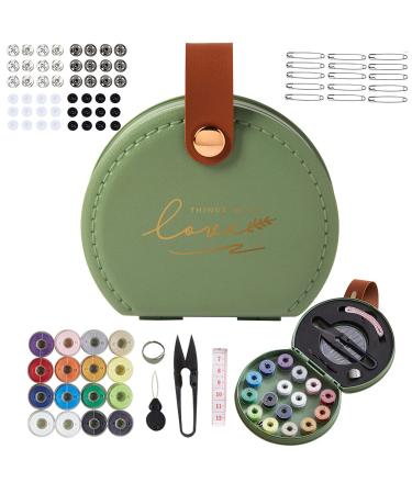 Sewing Kit, Travel Mini Sewing Kits for Adults Supplies Repair Project Kit Needle Family Sewing Thread Accessories Traveler DIY Organizer (Green Sewing kit) - Buy Online on GoSupps.com