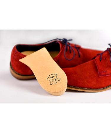 Heel Lift Elevator Heel Raise Heel Pad Orthotic Wedge Shoe Pad Many Widths and Heights Leather Cover Kaps Topmed Supplied to NHS 2 Pieces Left and Right height 20 mm / 0.8 inch - size M - Buy Online on GoSupps.com
