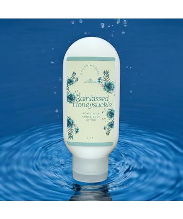 NailedInColor Rainkissed Honeysuckle Goats' Milk Hand & Body Lotion 4 oz Women's Scented Moisturizer Skin Care Fragrance Oil Lotion - Buy Online on GoSupps.com