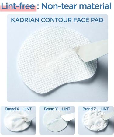 KADRIAN Contour Facial Pads - Lint Free Rayon Pads for Makeup Removal and Toning - 180 Pads - Buy Online on GoSupps.com