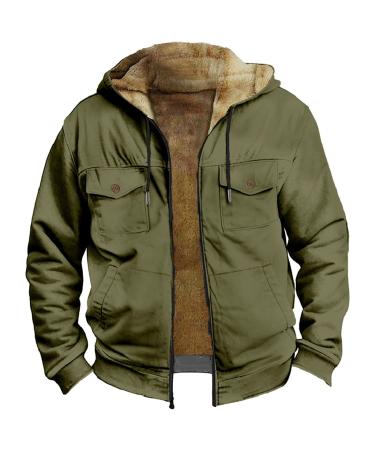 Hanxiulin coat plush jacket hoodie jacket oversize winter coat sweatshirt men on both sides transition jacket breathable light outdoor fleece buffer coat with hood winter warm trenchcoat l.