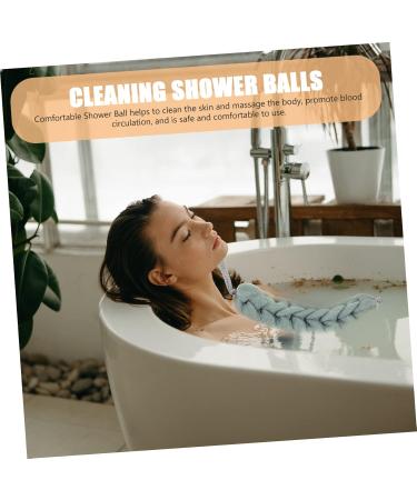 NOLITOY 2pcs Portable Bath Balls - Exfoliating Shower Loofah & Body Scrubber - Comfortable Cleaning Sponges for Adults - Buy Online on GoSupps.com