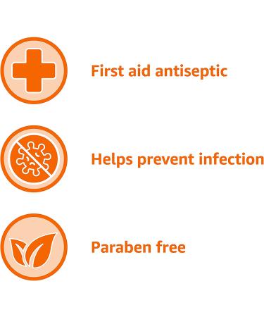 Amazon Basics 10% Povidone Iodine Solution 4 fl oz - First Aid Antiseptic | 1-Pack - Buy Online on GoSupps.com