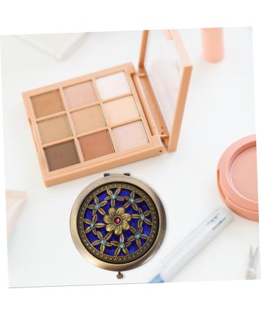 Solustre Round Double-Sided Folding Cosmetic Makeup Purse Mirror | Pocket Mirror for Travel | Buy Online - Buy Online on GoSupps.com