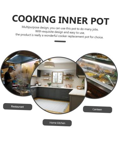 Zerodeko 3pcs Rice Cooker Liner Revere Ware Pots and Pans Power Cooker Parts Interior Rice Maker Cooker Replacement Supply Rice Cooking Pan Stockpot Electric Pressure Cooker Stainless Steel 18.5X18.5X10.8CMx3pcs Silverx3pcs - Buy Online on GoSupps.com