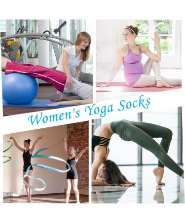 Jinlaili Yoga Socks Slippers for Women & Men - Anti-Slip Cotton Slide Socks for Pilates Gymnastics Barre & Dance (EU 37-42) - Buy Online on GoSupps.com