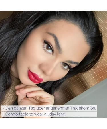 Famecolors Hazel Colored Contact Lenses - Daily Natural Brown Opaque Non-Prescription - 5 Pairs - Buy Online on GoSupps.com