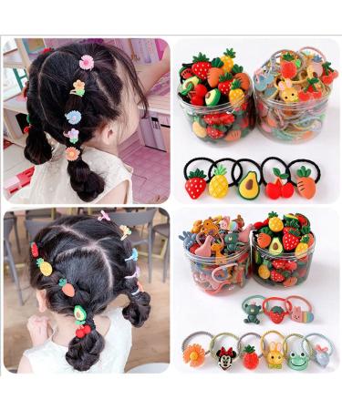 20 PCs Hair Ties - Elastic Ponytail Holders for Women & Girls | No Metal Hair Bands with Storage Box | Colorful Hair Accessories - Buy Online on GoSupps.com