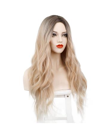 Buy Witness Blond Long Curls Wig for Women - 70 cm Natural Look - Middle Part Fashion Wig VD066 - Buy Online on GoSupps.com