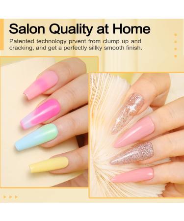 Lavender Violets Dip Powder Nail Kit 30 Colors Classical Red Orange Yellow Mint Green Blue Purple Glitter Acrylic Liquid Set Base Top Coat Activator Brush Saver with Sticker Manicure Starter B703 - Buy Online on GoSupps.com