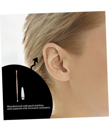 Spiral Ear Spoon Kit - Stainless Steel Ear Wax Removal Tools & Helix Earrings - Compact Ear Cleaner Supplies in Rose Gold - Buy Online on GoSupps.com