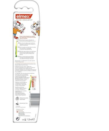 Elmex Children's Toothbrush (3-6 Years Soft) & Toothpaste for Caries (12 ml) - Random Color Selection | International Shipping - Buy Online on GoSupps.com